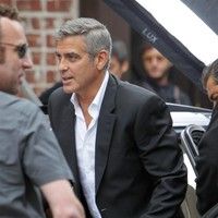 George Clooney on the set of a Mercedes Benz E300 L advert photos | Picture 78302